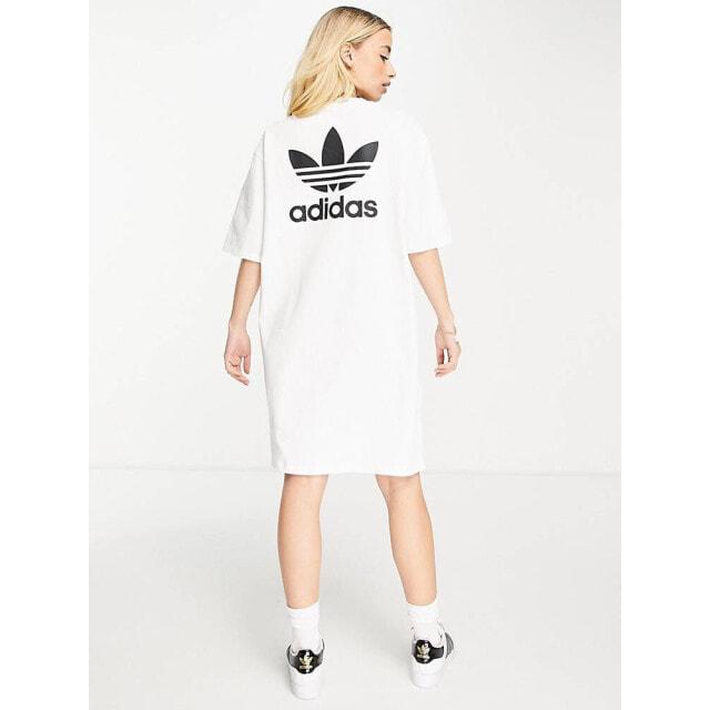 

Белое платье-футболка adidas Originals adicolour