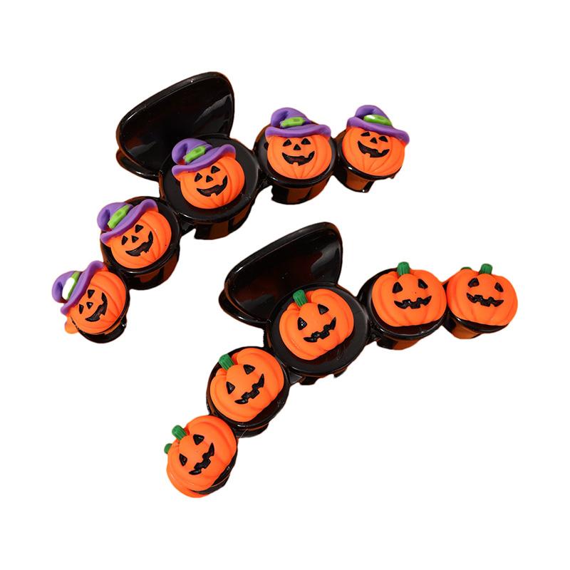 

Заколка для волос в виде тыквы на Хэллоуин, милые женские аксессуары для волос, забавные заколки-краб, большой черный головной убор для девочек, заколка для волос, подарки