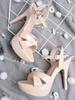 Shoetopia Women's High Heel Sandals Open Toe Stiletto Heels with Ankle Strap, Patent Party Dress Shoes Casual, Ethnic, Party & Wedding