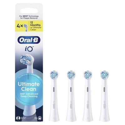Zahnbürstenköpfe - ORAL-B - IO Aufsätze Ultimate Clean - Packung mit 4 - Weiß