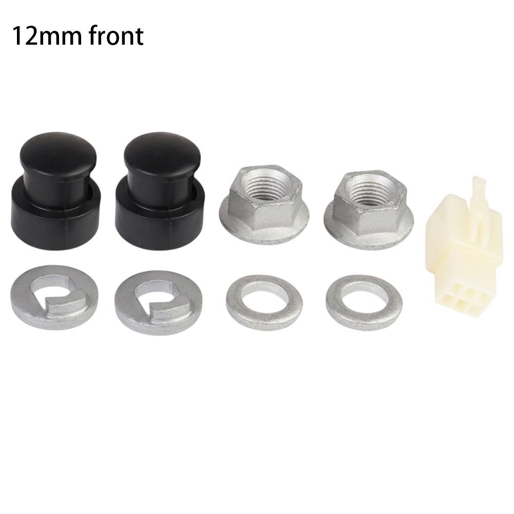 EBike Hub Motor Axle Lock Nut and Washer Set for Electric Bike Performance 12mm front