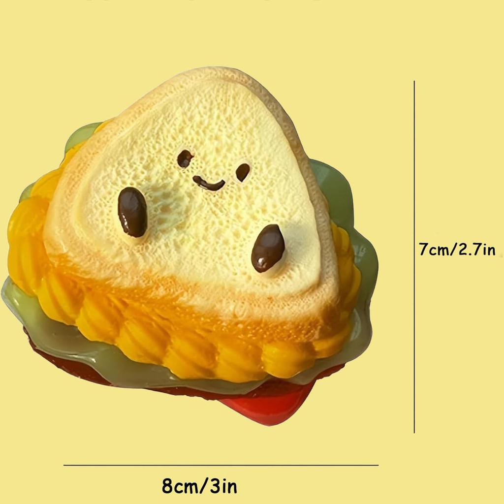 1pc Sandwich Shaped Taba squishy Music Decompression Toy Sandwich Baby Layered Burger Pinch Water Sense Pinch Party Gifts