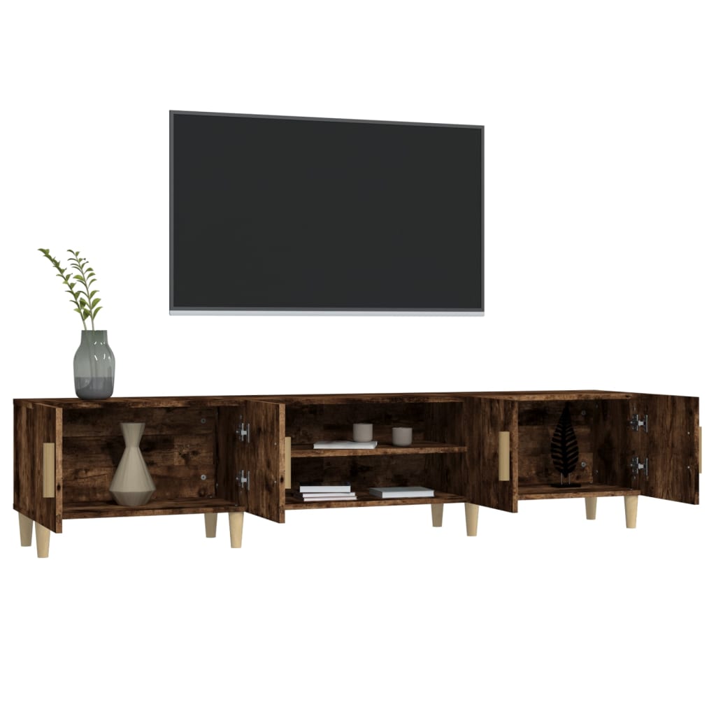 vidaXL TV-Schrank Räuchereiche 180x31,5x40 cm Holzwerkstoff