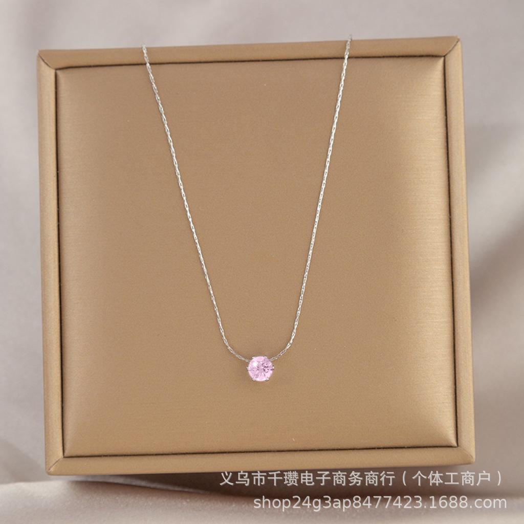 Zircon Choker Necklace For Women Minimalist Luxury Fashion Trendy Versatile Dainty Jewelry Gift