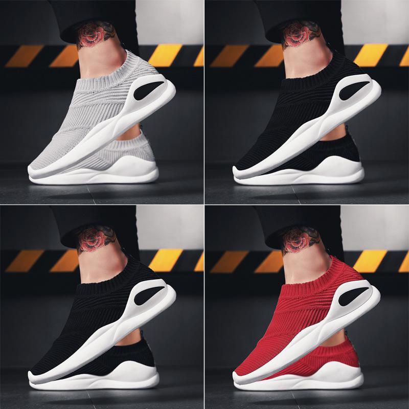 Men Casual Shoes Fashion Men Shoes Spring Summer Mesh Lovers Unisex Fly Weave Light Breathable Sock Shoes Gvy7