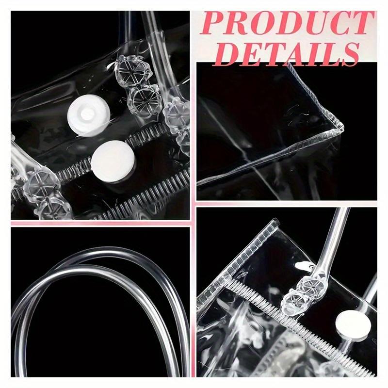 5/10/20 Stück durchsichtige Geschenktüten aus Kunststoff mit Griff, wiederverwendbare Geschenkverpackungstasche aus PVC für Hochzeiten, Geburtstagsfeiern, Weihnachten, tragbare Handtasche