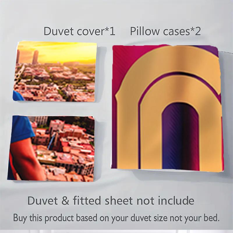 3Pcs Barcelona Dreams Unite Bedding Sets For All Sizes New 3D Printed Bed Cover Comforter Duvet Cover Pillowcase Bedroom Decoration