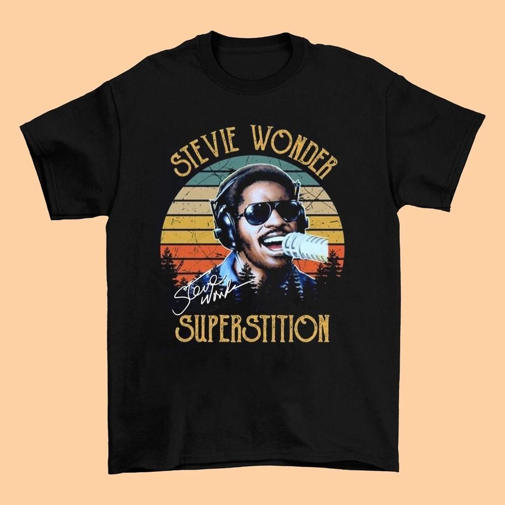 Superstition Stevie Wonder Awesome Shirt Cotton Men S-5XL Shirt TU154 Unisex T-Shirt S