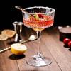 V-Shaped Glass Cocktail Martini Champagne Margarita Stemware Cups for Party Bar