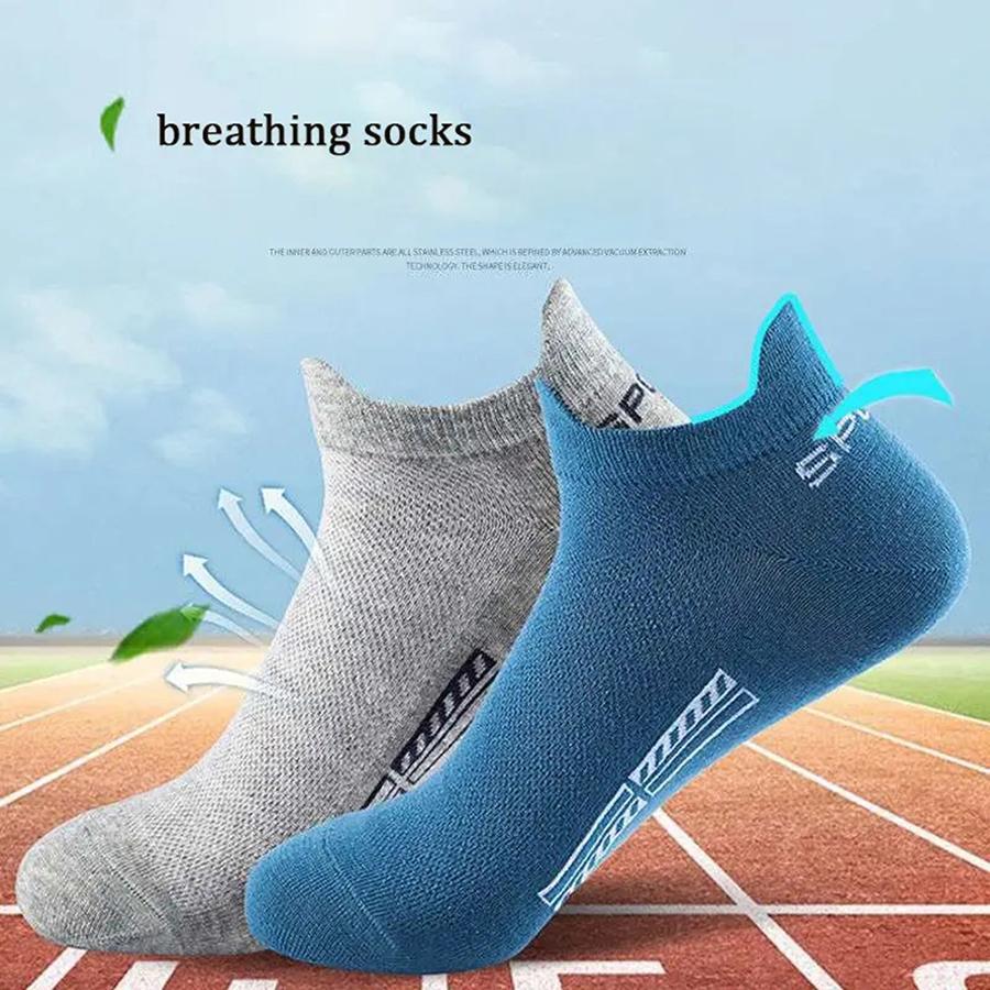 1/10/20/30 Paar Unisex Kurze Socken Modische Sportliche Niedrig Geschnittene Rundhals Knöchelsocke Mesh Schweißabsorbierend Atmungsaktiv Lässige Socke