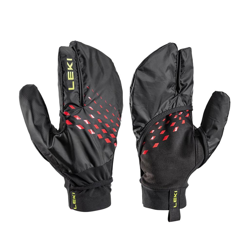 Leki Ultra Trail Storm Climbing Gloves, Black/Red (897), Size S, 1300518