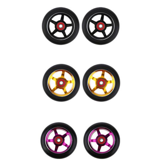 Professional Replacement Elastic 100mm Stunt Scooter Wheel with Bearing Bushings
