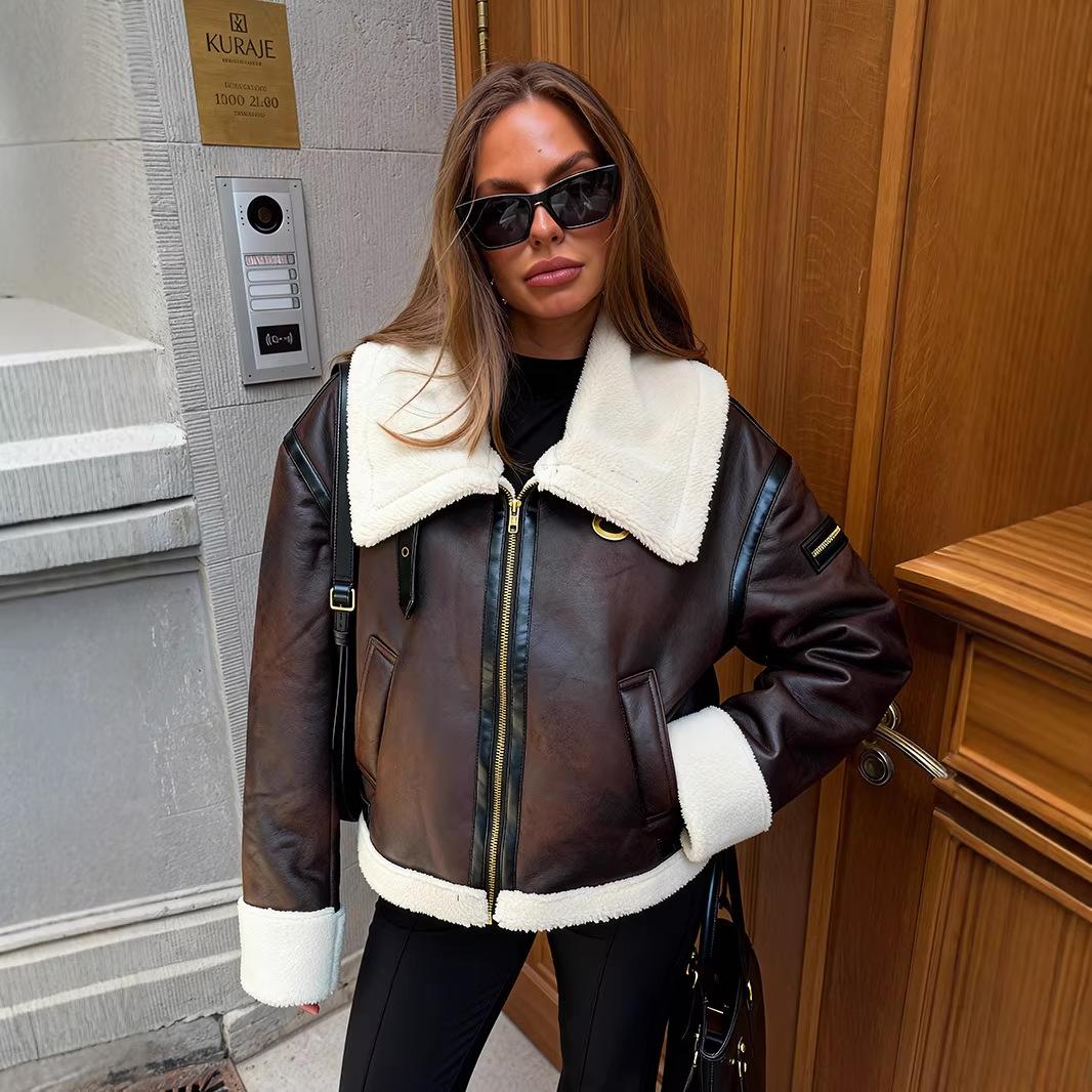 Women S Vintage Faux Suede Fur