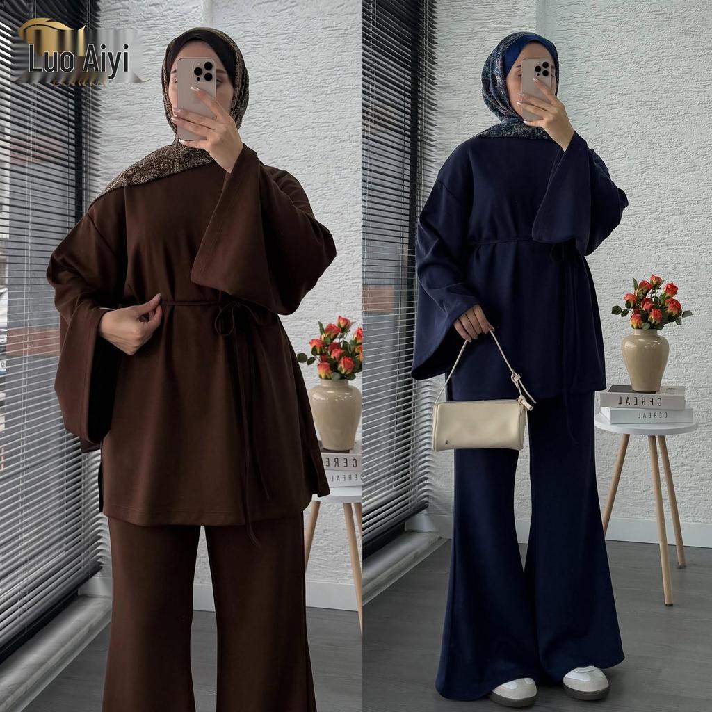 Loriya2025 Dubai Turkey Solid Two-Piece Set LR1131 & LR1132