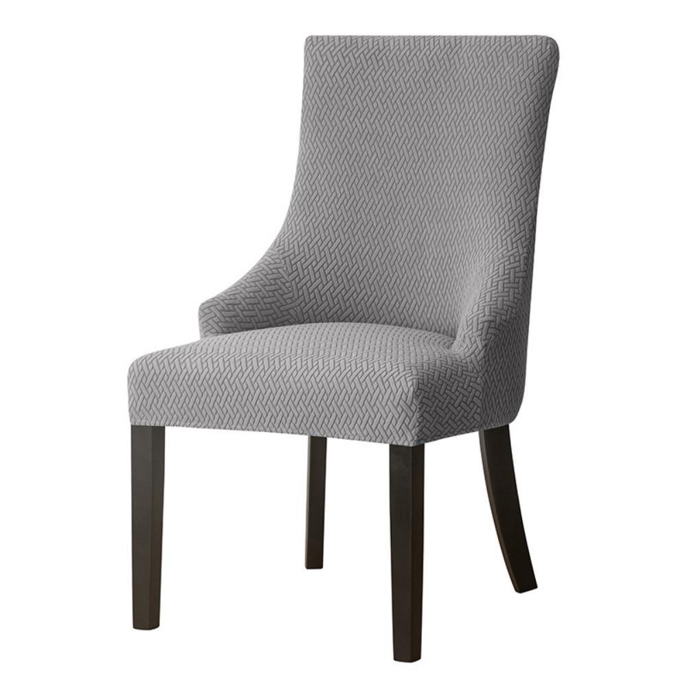 T-shaped Jacquard Fabric Elastic Home Hotel Dining Chair Small Armrest Chair Cover