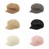 Bonnet Fin en Herbe Couleur Unie Casquette Octogonale Élégante Casquette de Baseball pour Femmes Filles