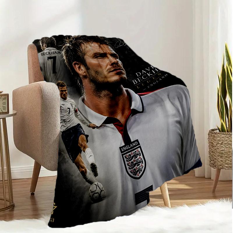 David Manchester United Legend Blanket Lightweight Ideal Bedding Blanket Perfect for Travel, Living Rooms, Offices, Sofas, Fan Christmas Gift