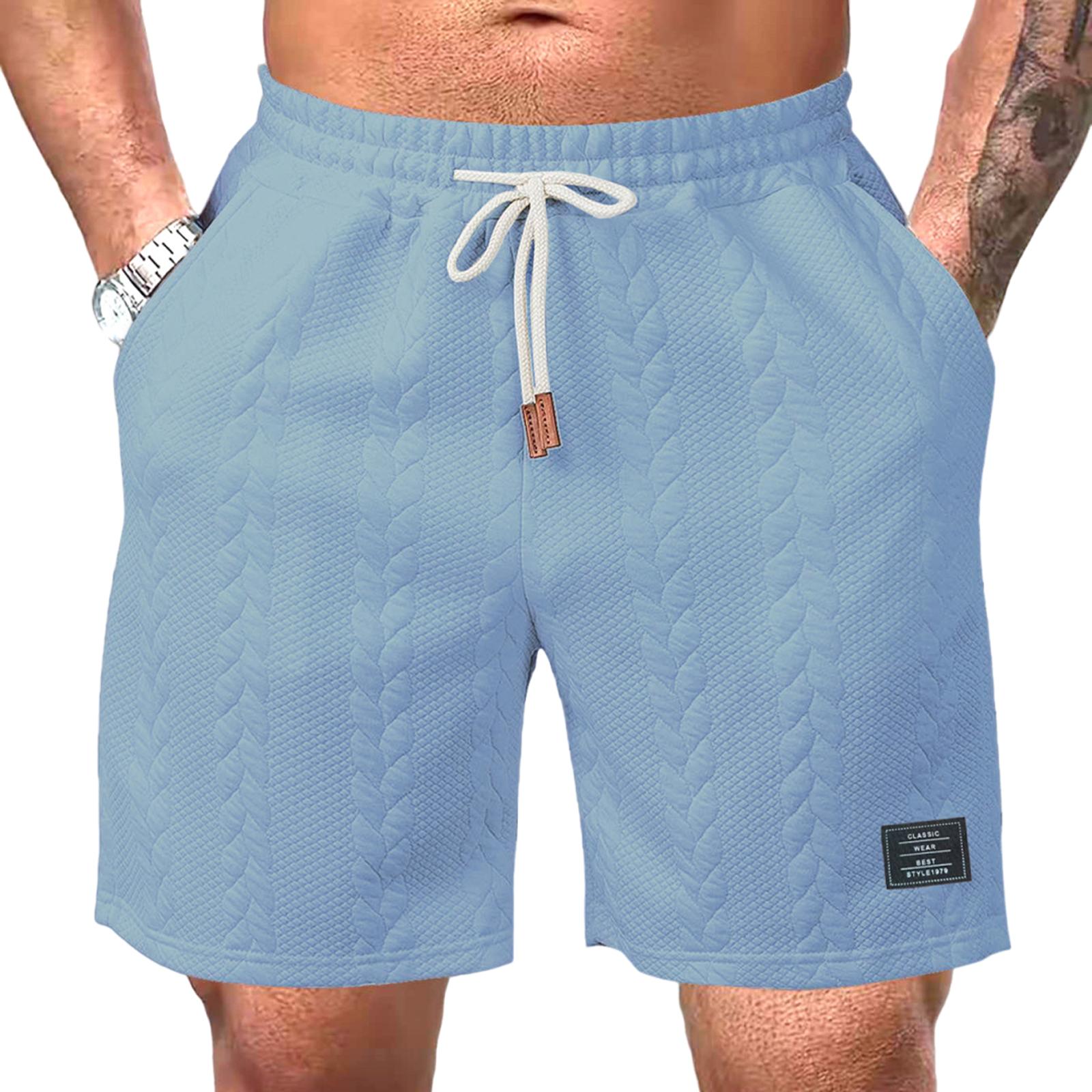 

Mens Athletic Shorts Gym Shorts Men Workout Shorts for Men Comfortable Fit Drawstring Waist Casual Style L