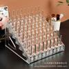 Acrylic Nail Polish Display Stand - Transparent, No-Assembly Cosmetic Storage Rack for Salons