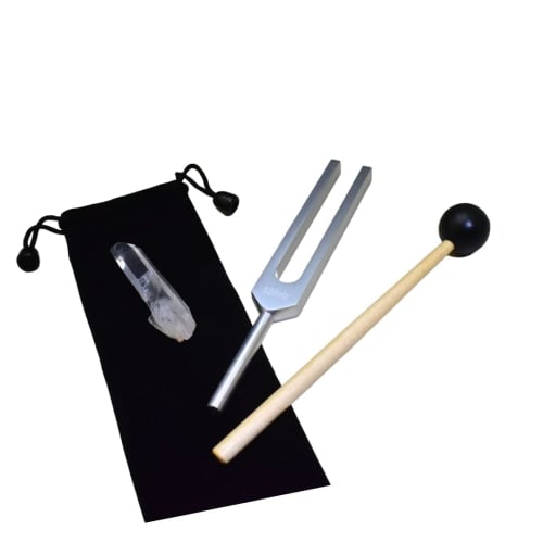 

Sedona Magic Solfeggio Tuner 432Hz Mallet and Bag, Love, Beauty, and Healing Frequencies, Healing, Wellness, Treatment Tuner, Crystal Point and Instru