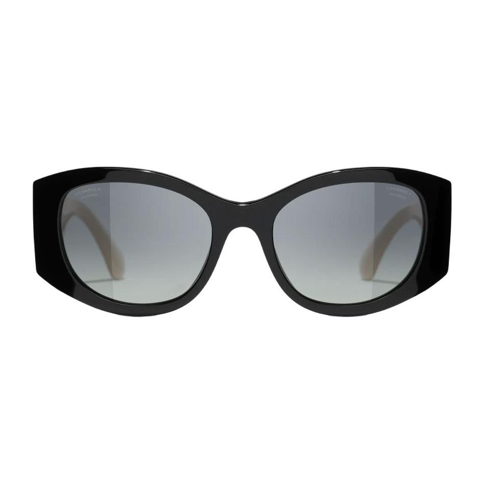 Chanel Logo Decorated Cat Eye Sunglasses Unisex sunglasses Black A71618X02016S3418