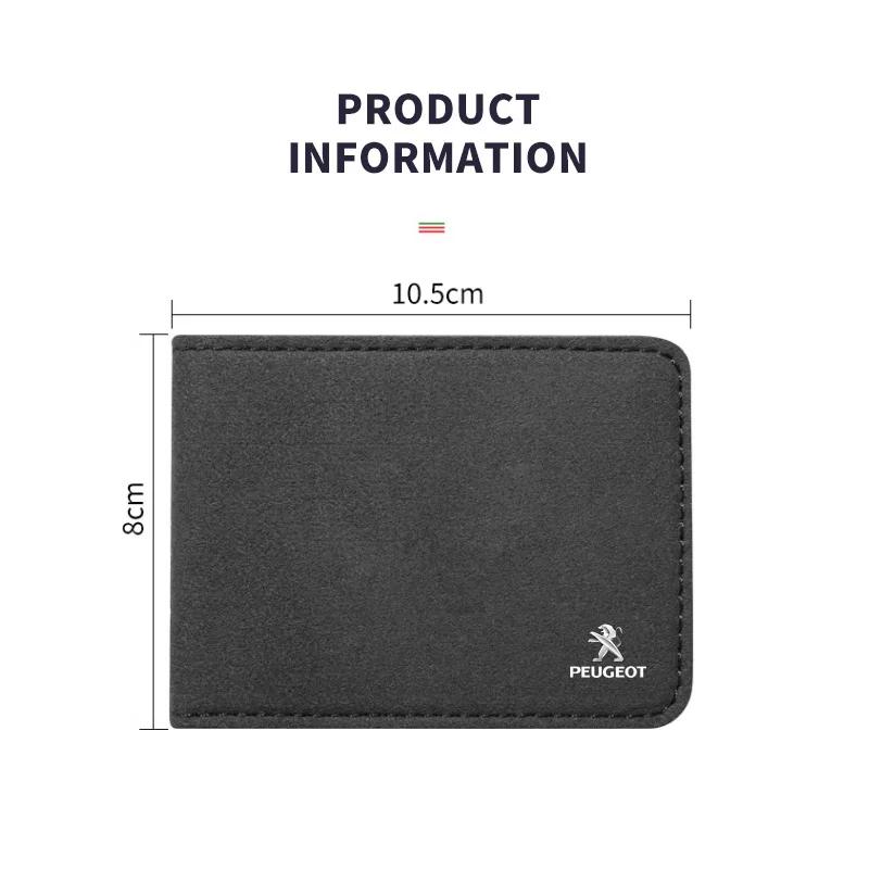 Car Styling Car Driving Documents Business ID Passport Card Wallet For Peugeot 206 307 308 3008 207 208 407 2008 508 107 106 RCZ