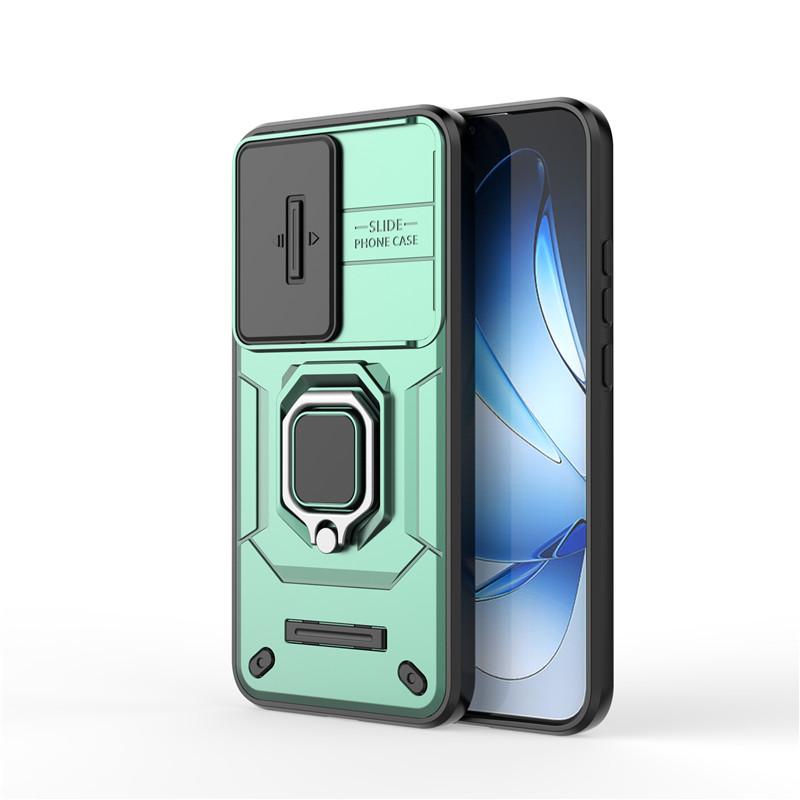 For OPPO Reno13 Case OPPO Reno13 Pro Cover Slide Camera Protector Bumper Ring Holder Protective Phone Cases On Reno 13 Pro Funda