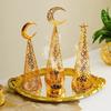 Metal Christmas Tree Candlestick Christmas Candle Cup European Wedding Decoration Tea Wax Small Round Cup Candle Holder Gift