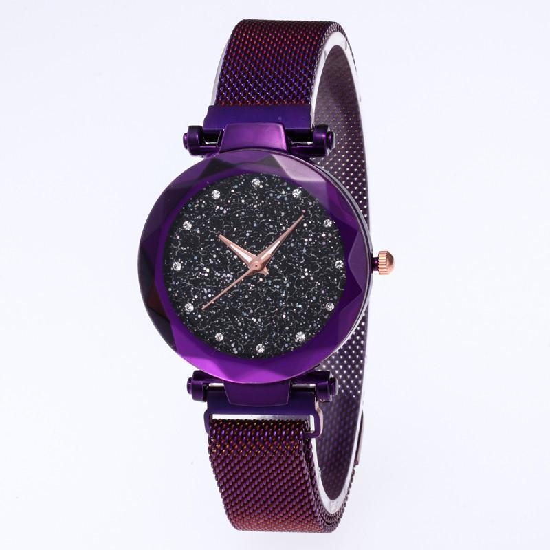 Magnetic Mesh Belt Starry Sky Watch Female