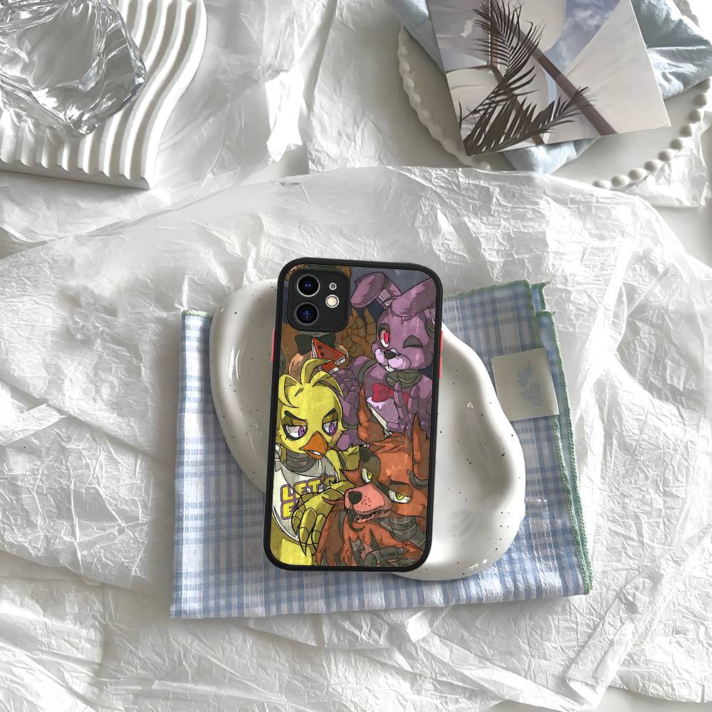 F-FNAF Five-nights-At-Freddys Handyhülle Für IPhone 16 15 14 Plus 15 13 12 11 Pro Max X XS MAX Mattes Cover