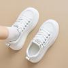 Womens Colorblock Platform Chunky Sneakers Hidden Heel Lift Lace Up Casual Shoes Thick-Soled Platform Breathability Versatile