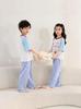 Modal Kids' Pajama Set: Boys' Toddler Short Sleeve & Long Pants, Girls' Cartoon Casual Wear