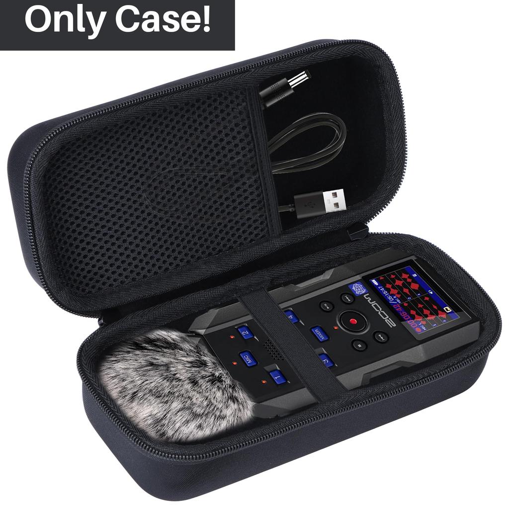 Lebakort Storage Case Compatible with Zoom H6 Essential and H5 Studio Handy Recorders