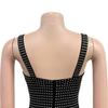 C7197 Women's Sexy Spaghetti Strap Bodycon Mini Dress with Hot Drill Details
