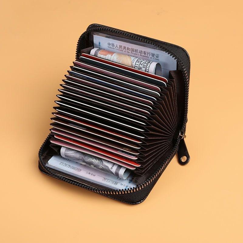 1Pc Card Bag, Male Anti-theft Brush, High-end Card Bag, Large-capacity Anti-degaussing ID Card Clip, Ultra-thin Card Cover, Small Female Card Bag.