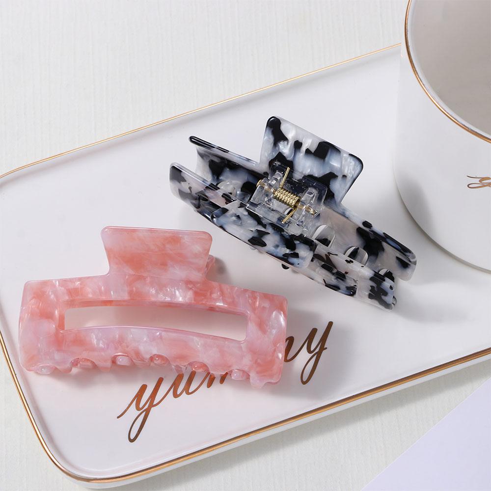 Retro Wild Korean Acrylic Women Hair Claws Hairdress Bath Clips Crab Clips