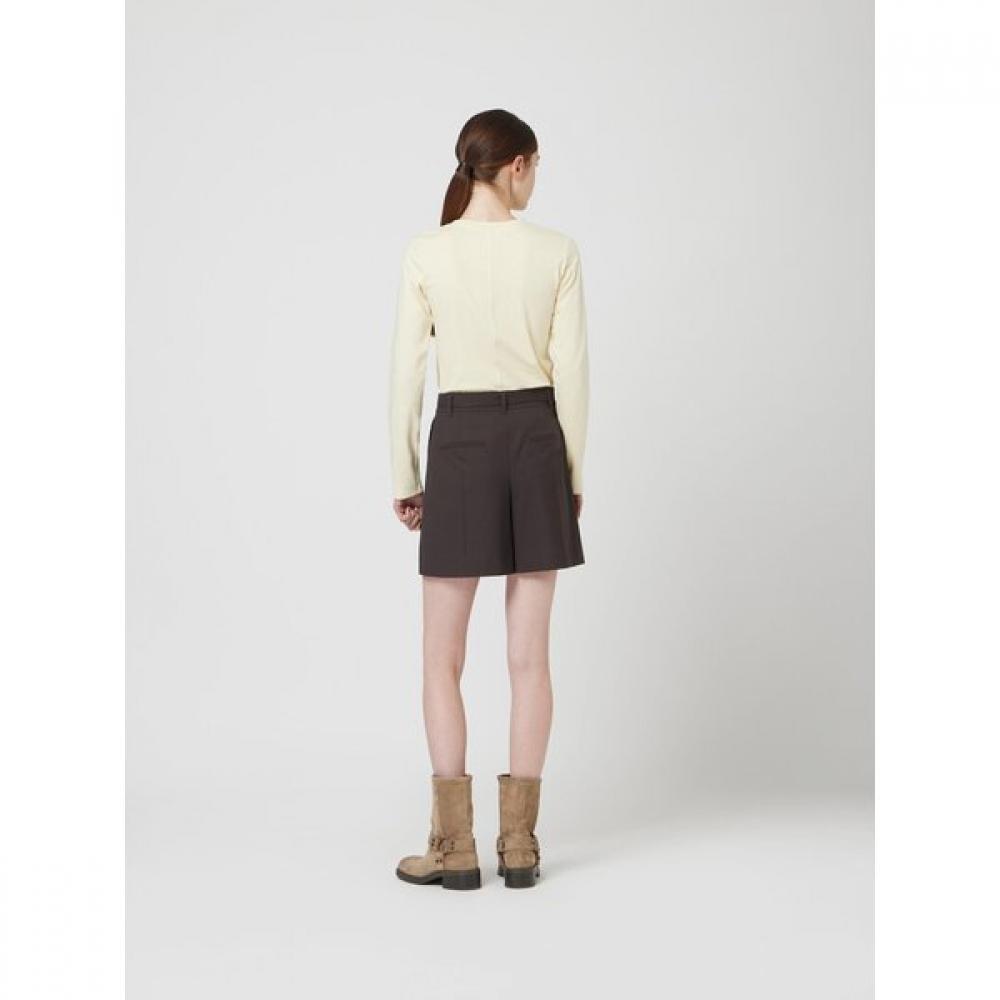 Cc Collect Belted Wool Blend Shorts  C253msa022c 