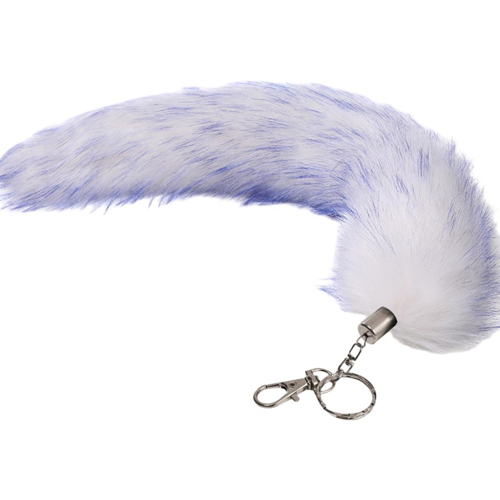 Foxes Furs Tail Tassels Keychain Purse Bag Pendant Car Keyring for Girls Women