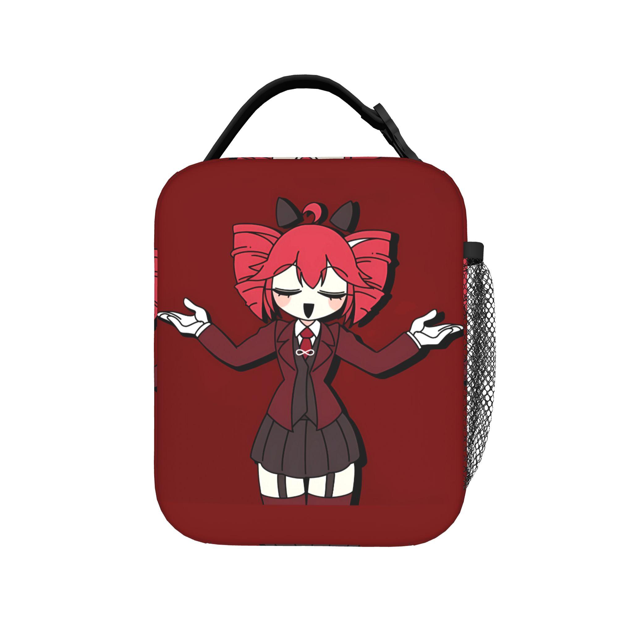 Kasane Teto Cheer Portret Schattige Lunchtas Kantoor Draagbaar Geïsoleerde Lunchbox Voor Kind Waterdichte Print Koeltas One Size