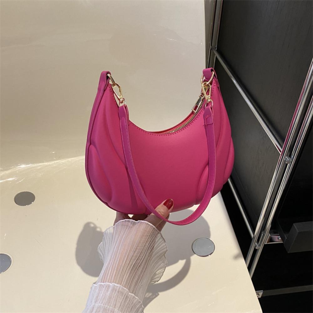 

Large Capacity PU Leather Hobo Bag Handbag Ins Square Tote Bag Simple Shoulder Bag Outdoor розы красного