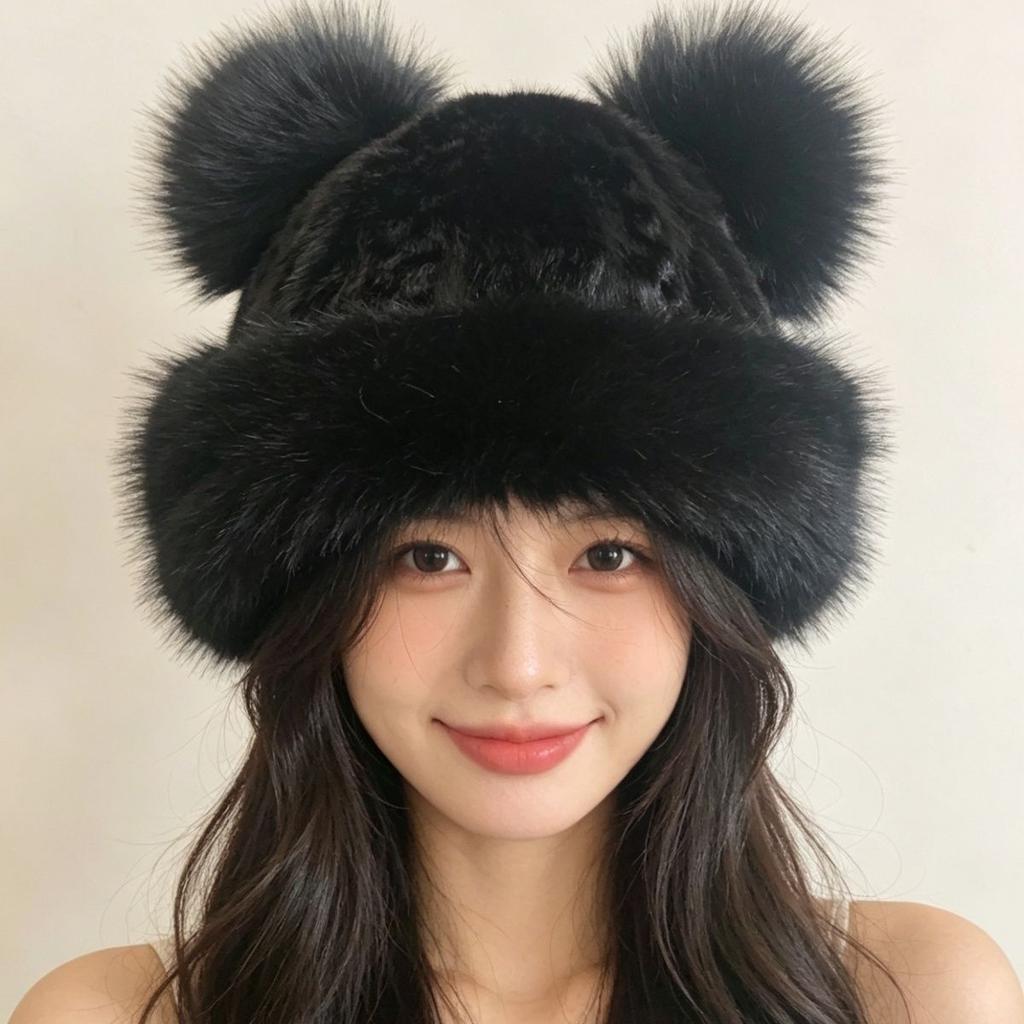 Women's Fall/winter Hat - Earflap Warm Cute Plush New Cold Weather Hat