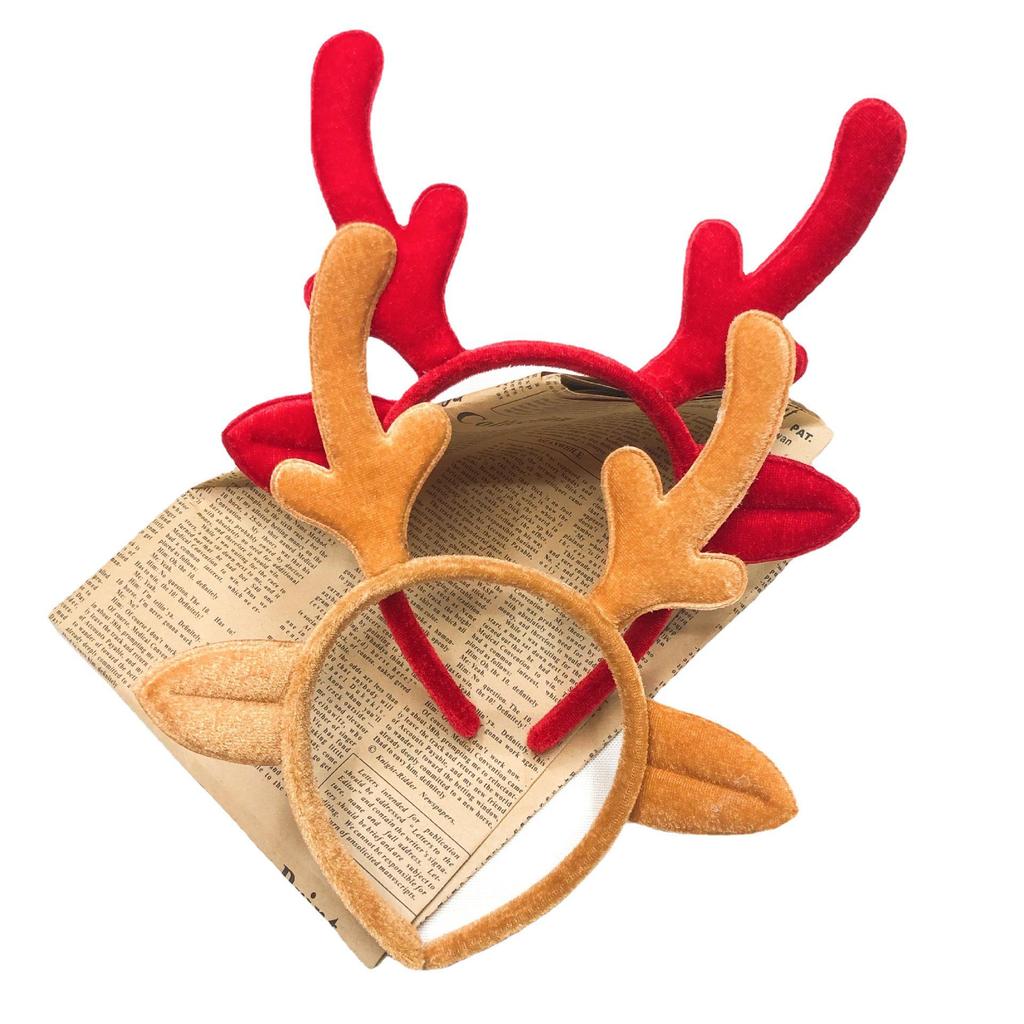 Cute Cartoon Reindeer Antler Headband Christmas Hair Clip Accessory