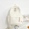 Solid Color Women's Backpack Large Capacity Student School Bag