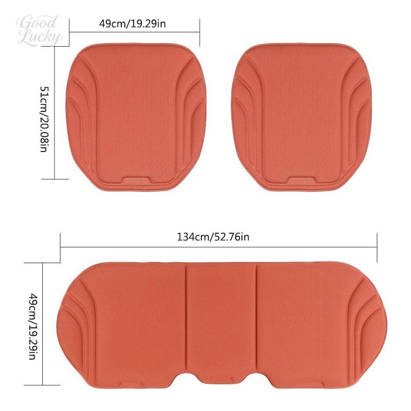 CRF1 Car Seat Cushion Breathable Anti-Slip Protective Pads For Mercedes Benz LOGO Amg A C GLC GLA GLE W205 W212 W213 X253 X156 W166