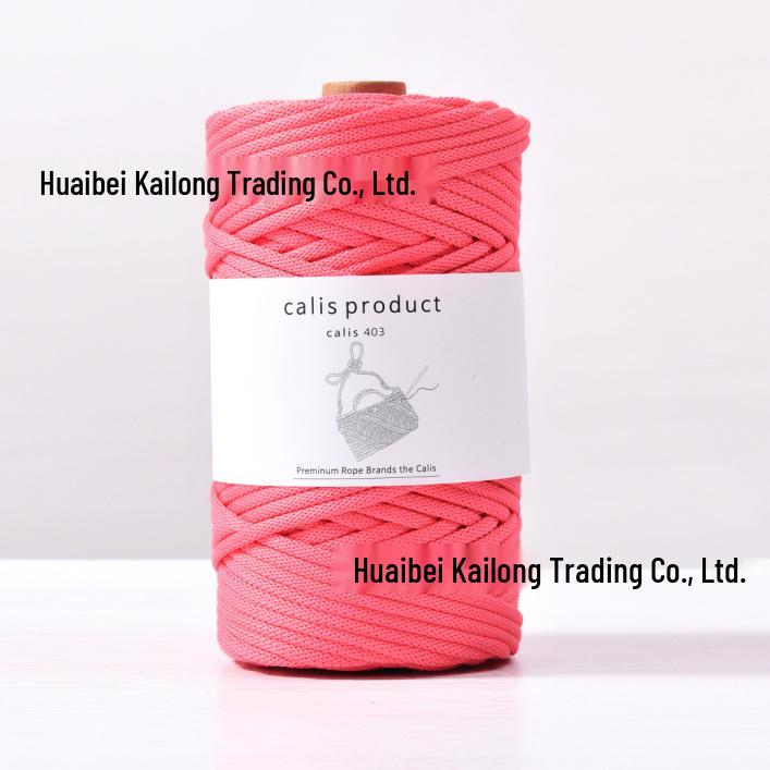 4mm Cotton-Polyester Crochet Cord for DIY Hand-Knitted Bags and Weaving