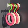 Dopamine Hook Clothes Hanger 1/5pcs - Rotating Scarf Hat Bag Organizer, Non Perforated Silk Display Stand