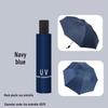 Eight-Bone UV Sun & Rain Umbrella with Logo Print - Foldable, Solid Color, Business Sunscreen Umbrella