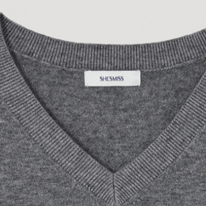  She S miSS  baSic V Neck Knit SSkpop12050 Mg