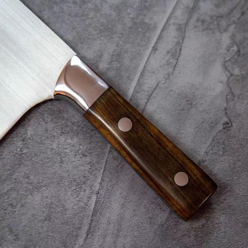 7.5 Inch Chinese Chef Knife Powder Alloy Steel 10Cr15CoMov Blade Wood Handle Slicing Vegetables Cleaver Meat Kitchen Knives