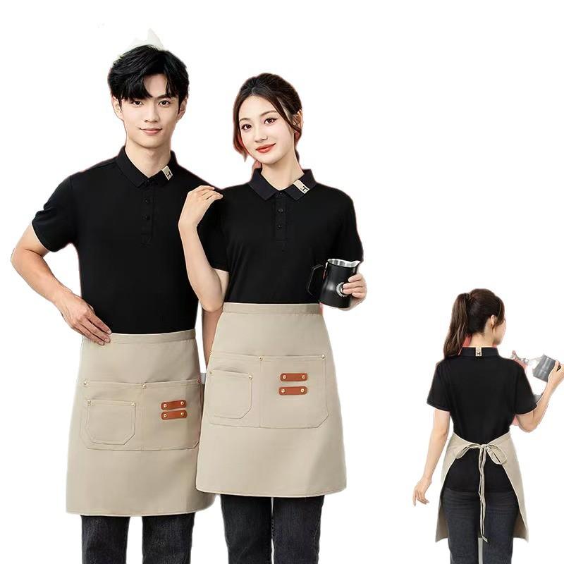 1Pcs Apron Canvas Multi Pocket Neck Proof Kitchen Cooking Baking Barber Gardening Work Apron